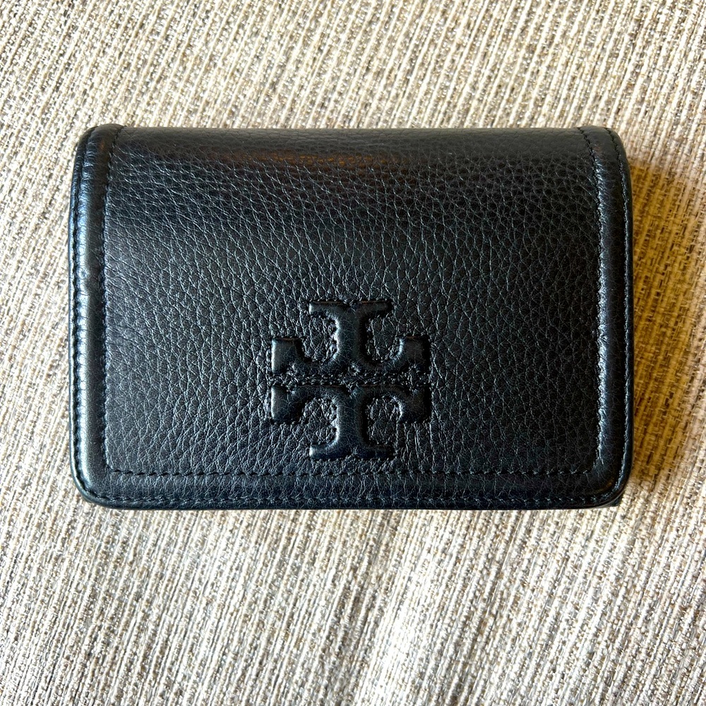 Tory Burch Black Leather Wallet